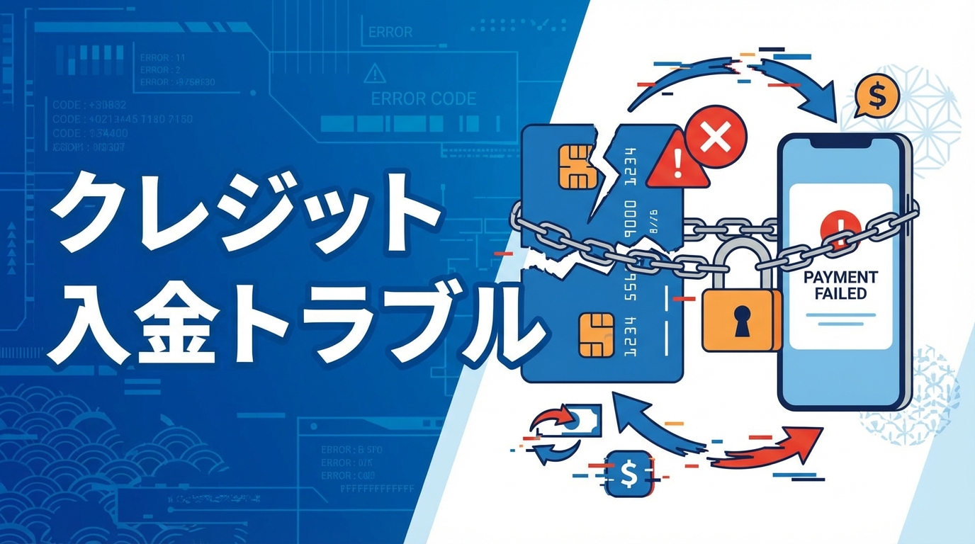 クレジットカードでオンラインカジノに入金できない原因と対処法【2026年】