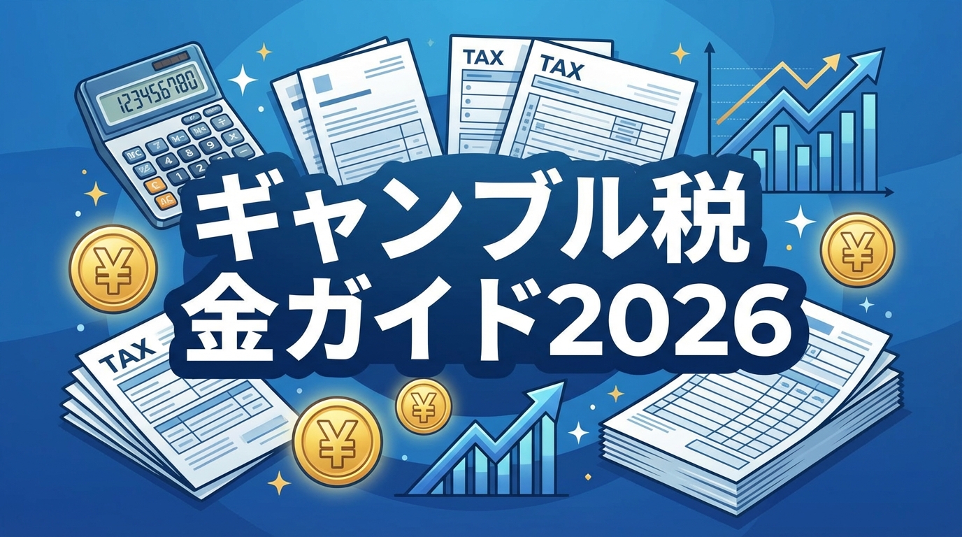 オンラインカジノの税金ガイド完全版【2026年】確定申告・計算方法・節税対策