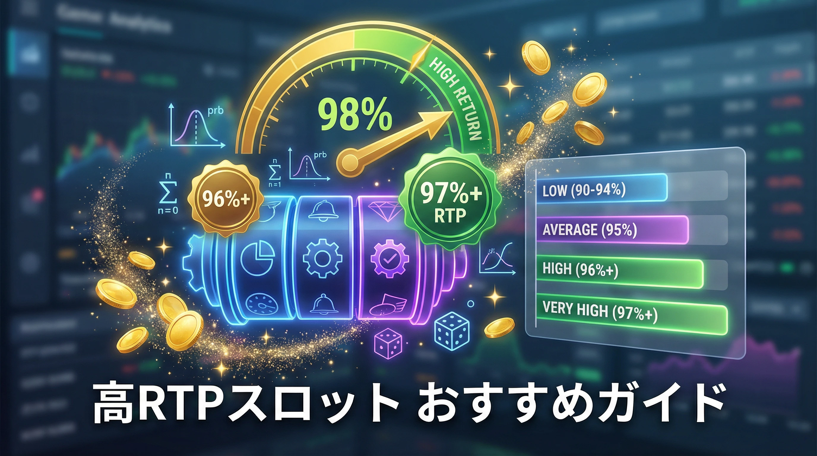 高RTPスロットTOP20【2026年5月】還元率96%以上の勝てる機種