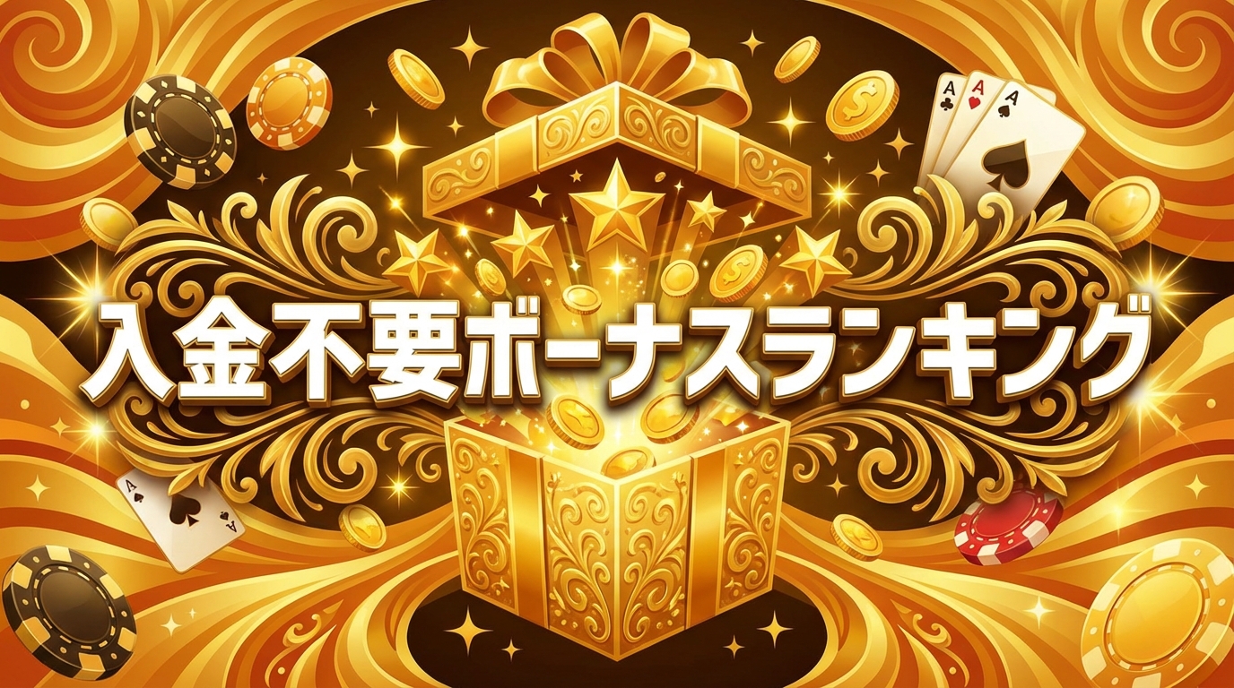 【2026年2月最新】入金不要ボーナスランキングTOP10｜カジノ登録だけでもらえる無料ボーナス比較