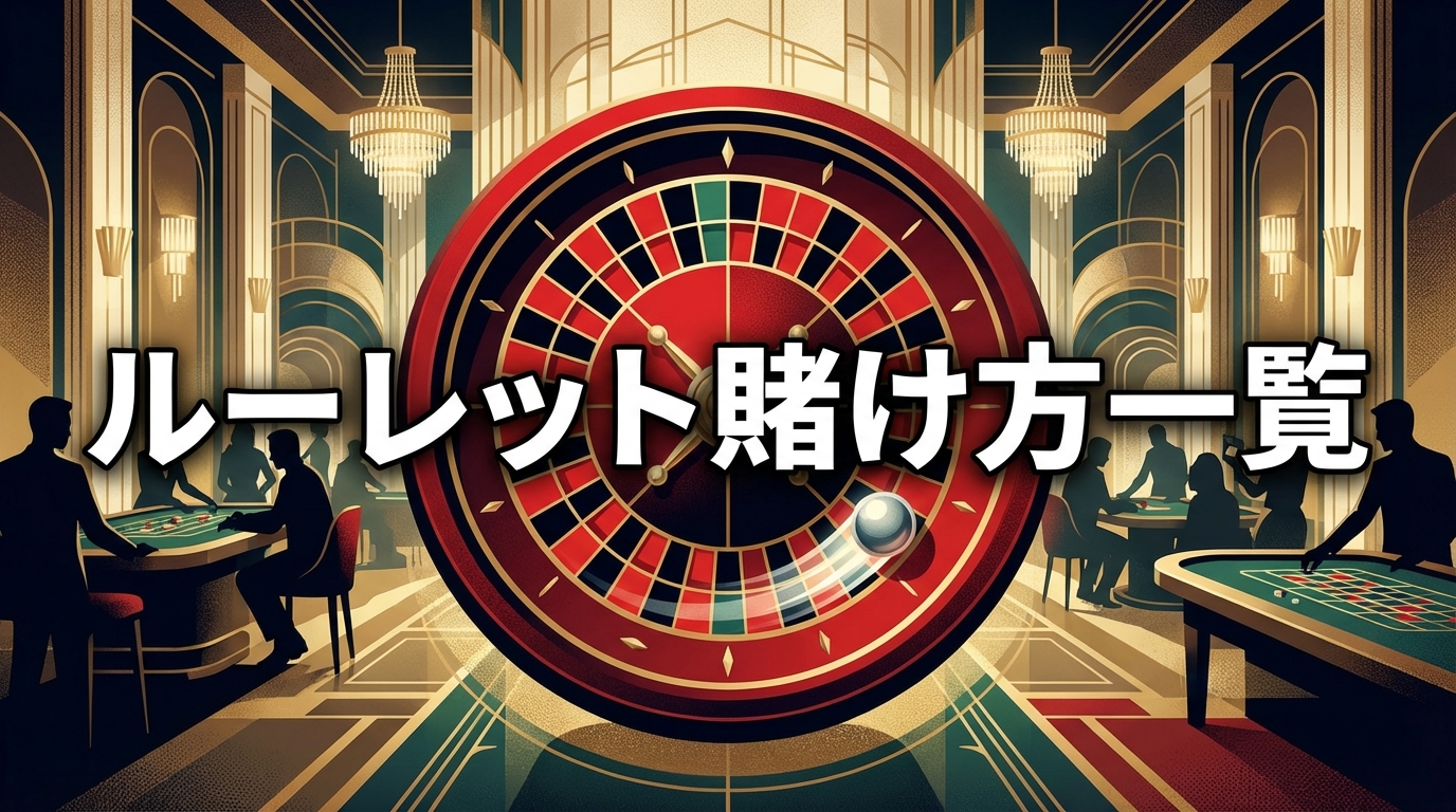 ルーレットの賭け方全種類【2026年完全版】インサイド・アウトサイドベットの配当と確率