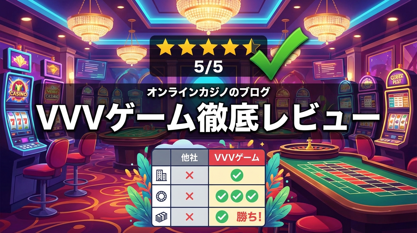 VVVGame（ブイブイブイゲーム）徹底レビュー2026｜仮想通貨対応クリプトカジノの特徴・ボーナス・遊び方を解説